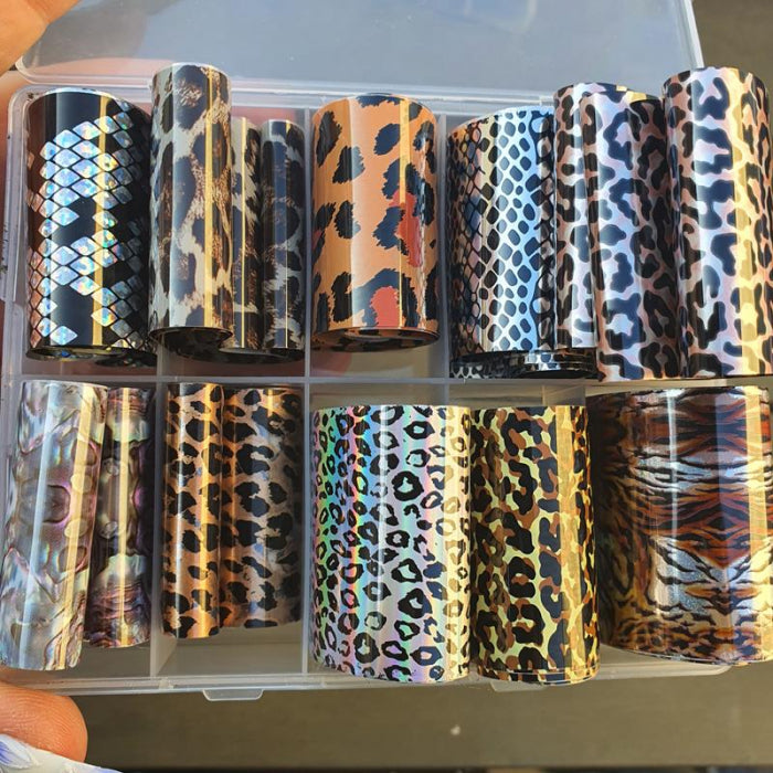 Transfer Foil Box Animal Print 31