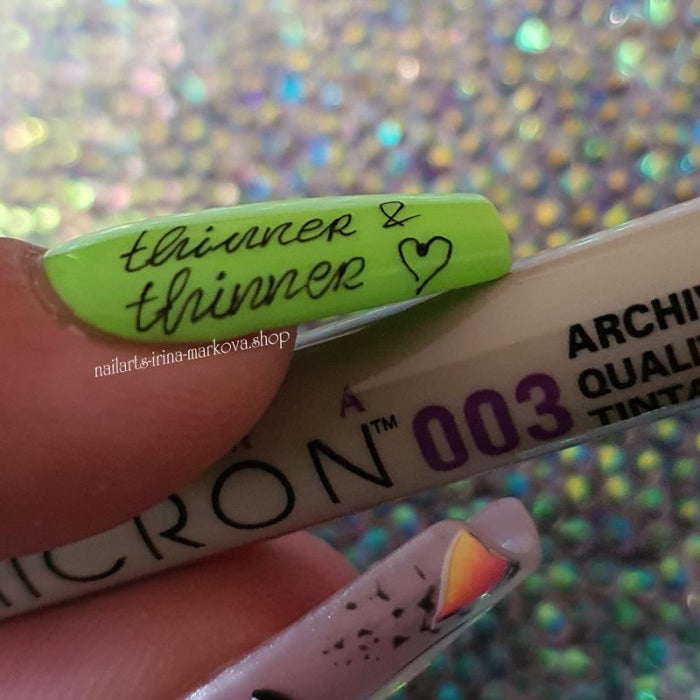 Micron Graphic Fineliner 003, Nail Art Marker, extrem dünn