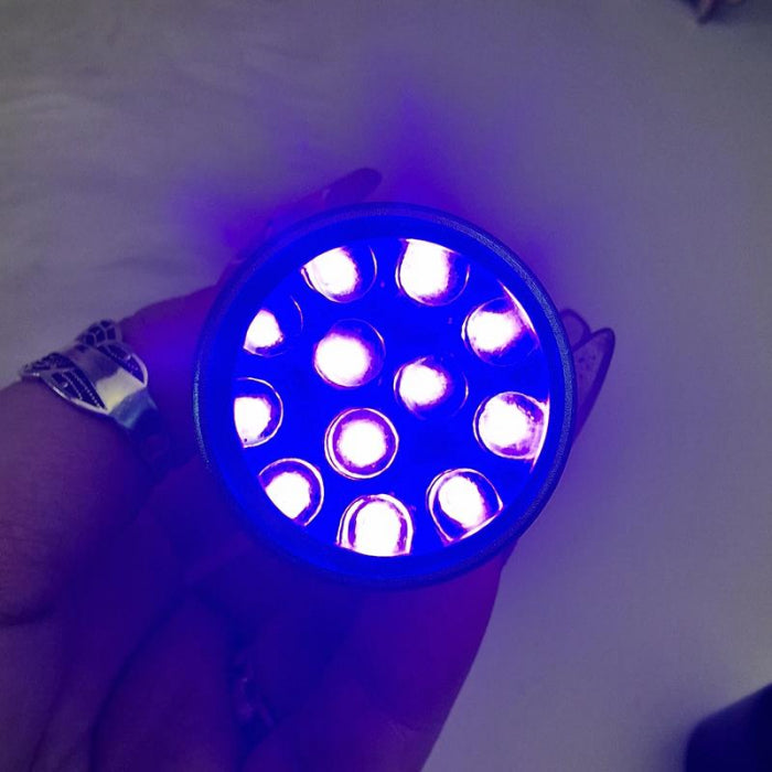 Mini UV LED Taschenlampe mit Silikon Stamper