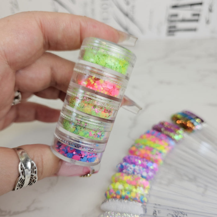 Neon Glitters Set