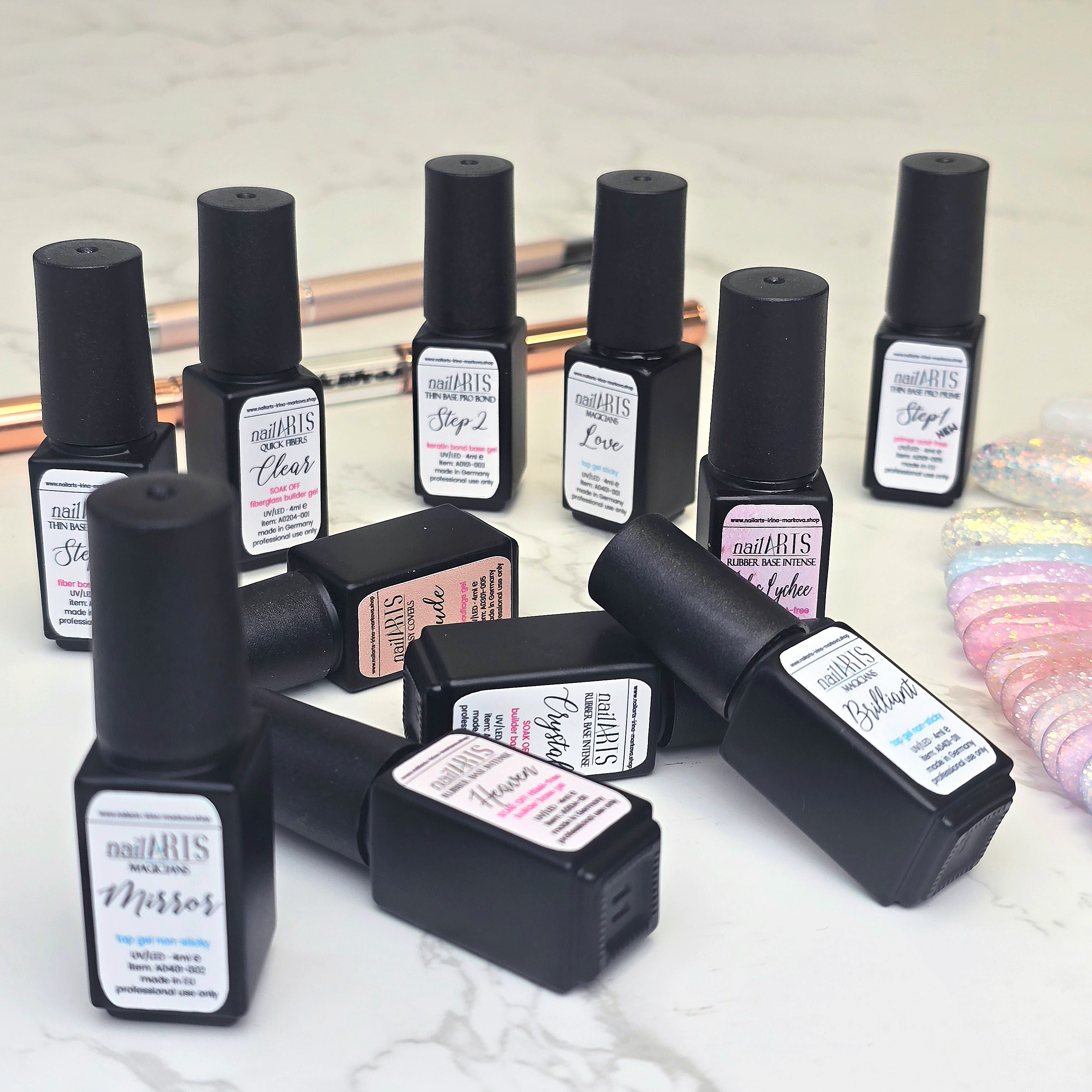 Brush Bottle Gels Test Set