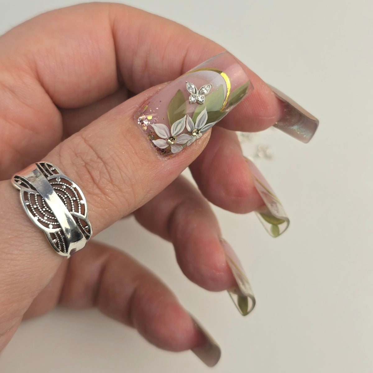 Nailart Overlay Jewels Butterflies x10