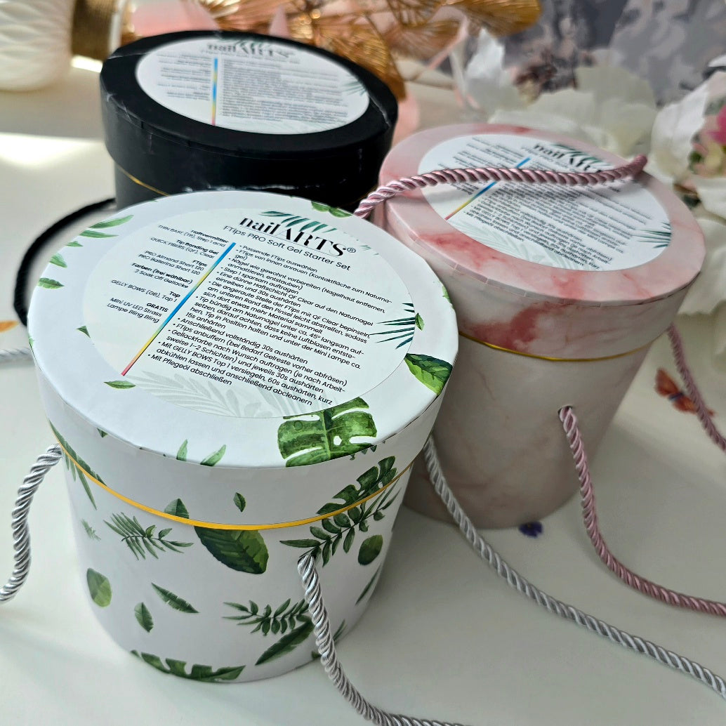 FTips PRO Soft Gel Starter Set Box Ballerina + Almond - the perfect full-cover tip modeling!
