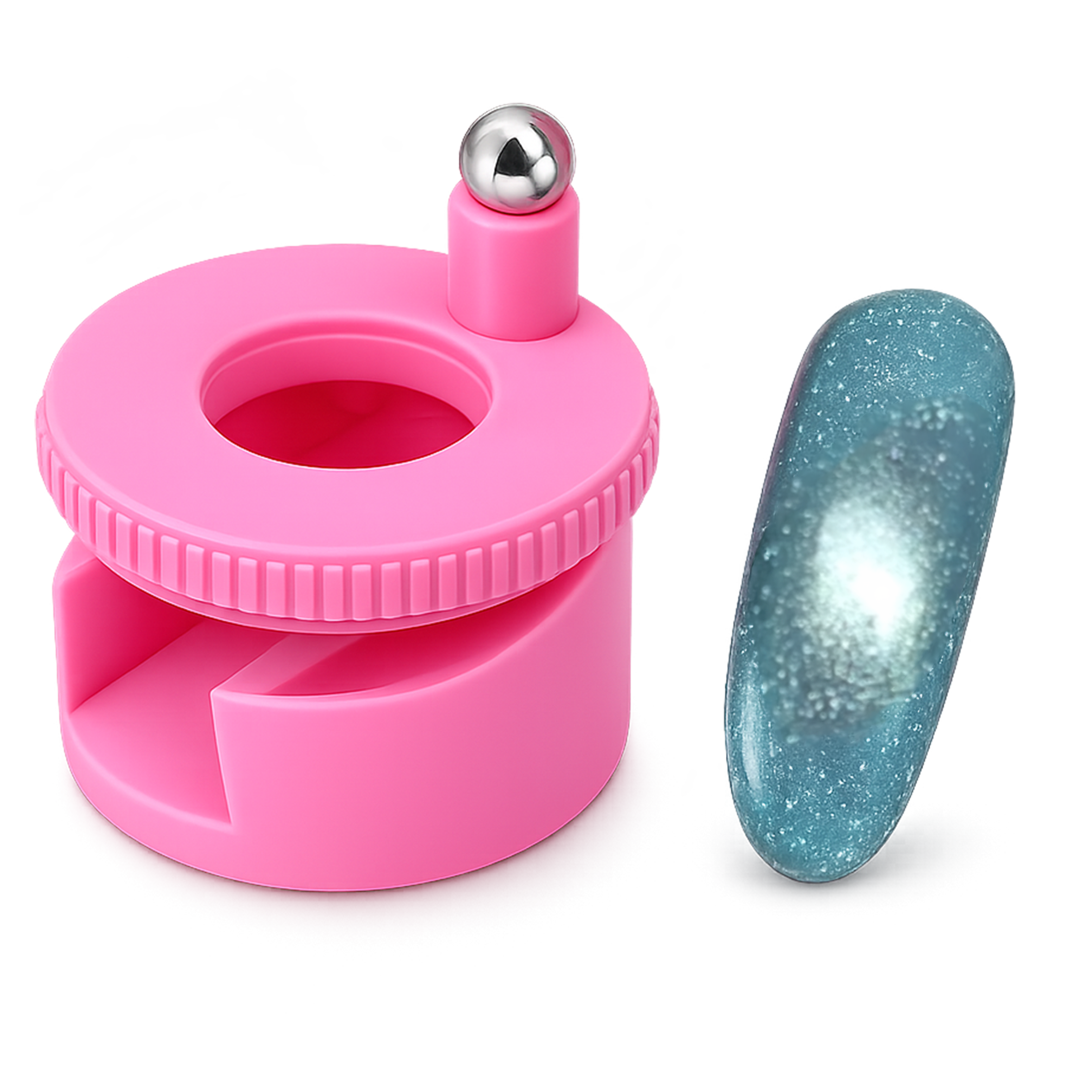 Cat Eye Glass Bead Magnet Tool + Magnetkugel