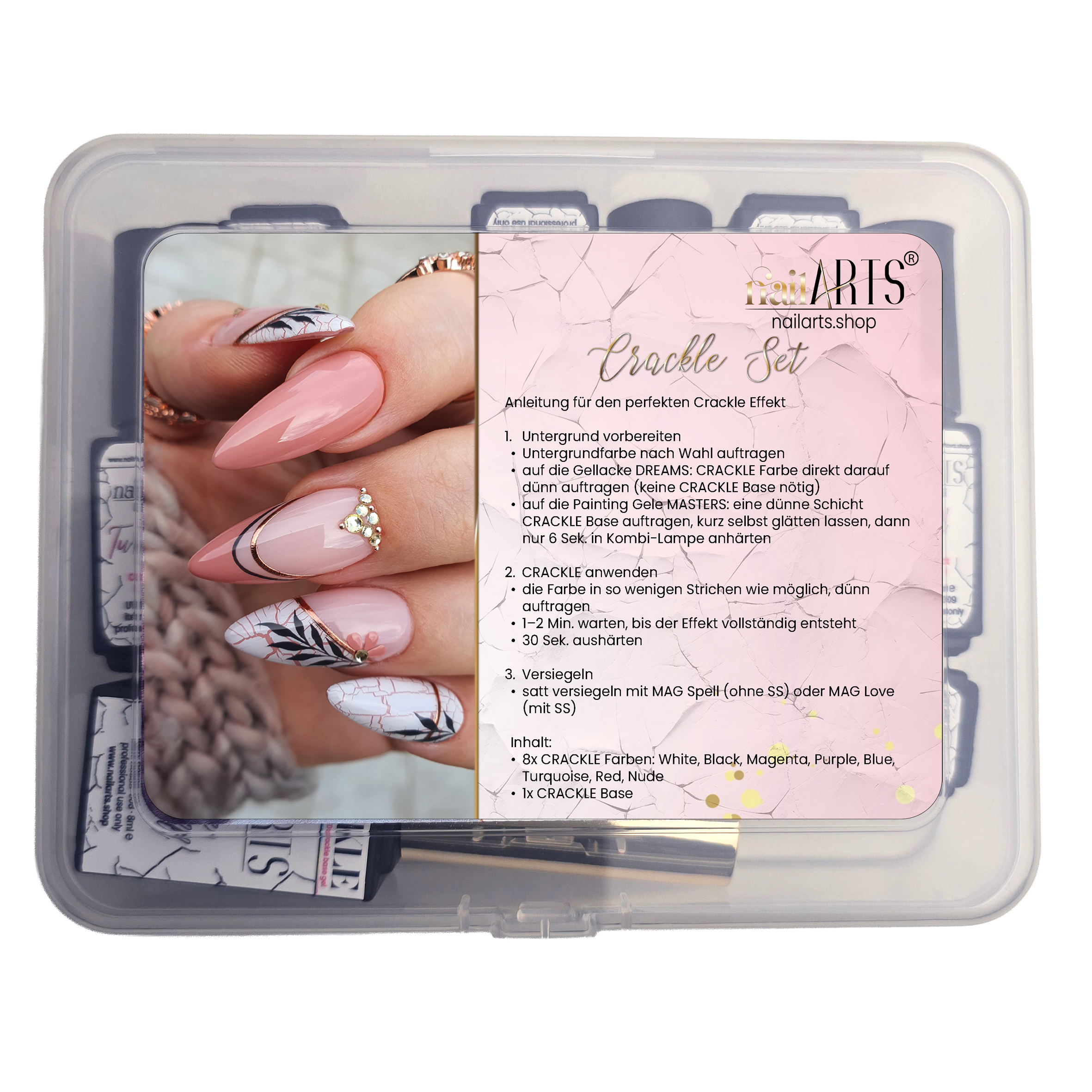 CRACKLE Set x8 + GESCHENK Base