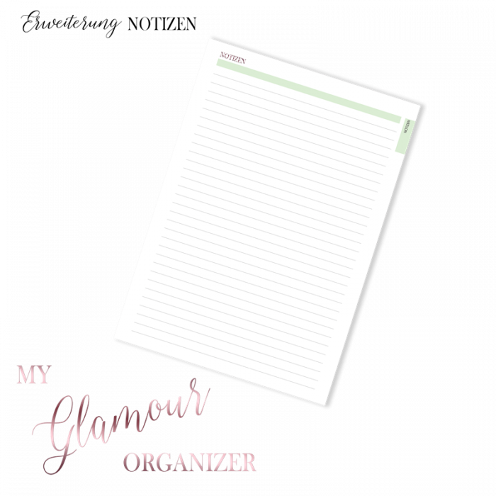 My Glamour ORGANIZER - Planer Set 2025