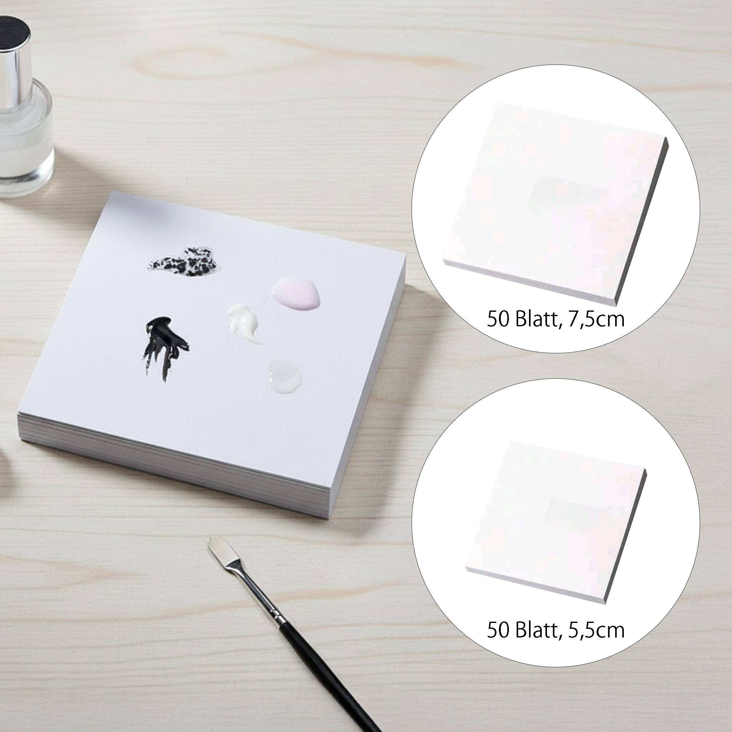 Color mixing block nail art palette, 50 sheets