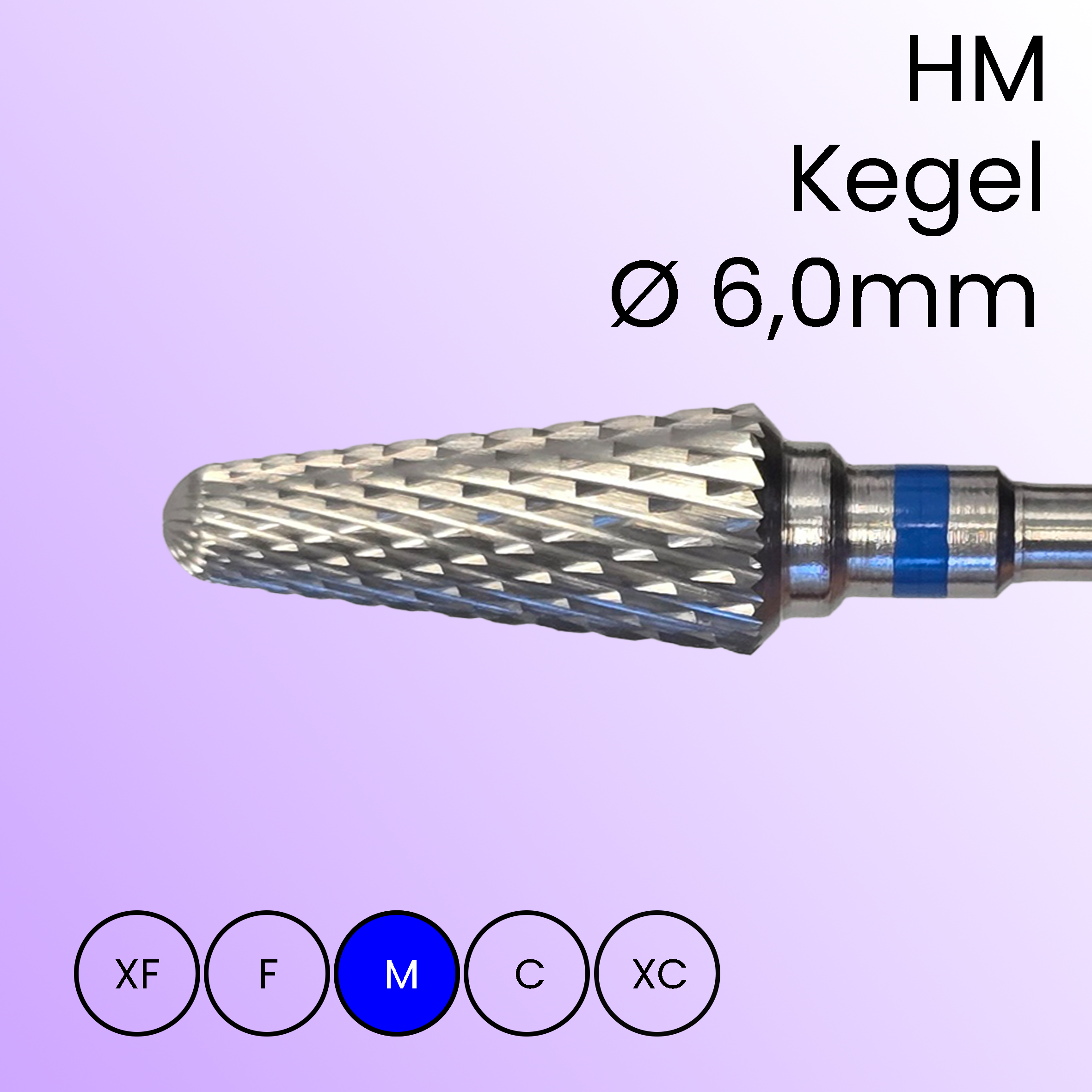 Carbide File Bit Taper, medium in box