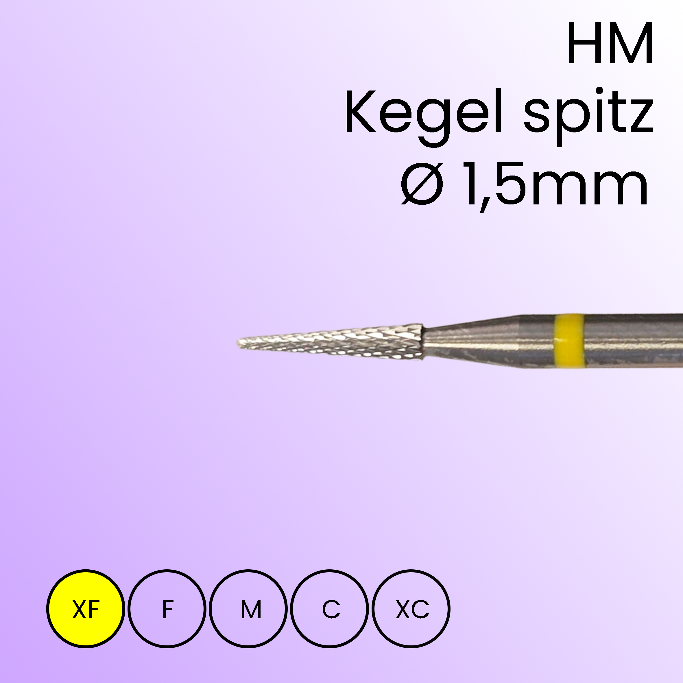 HM cone pointed 1.5mm, extra fine