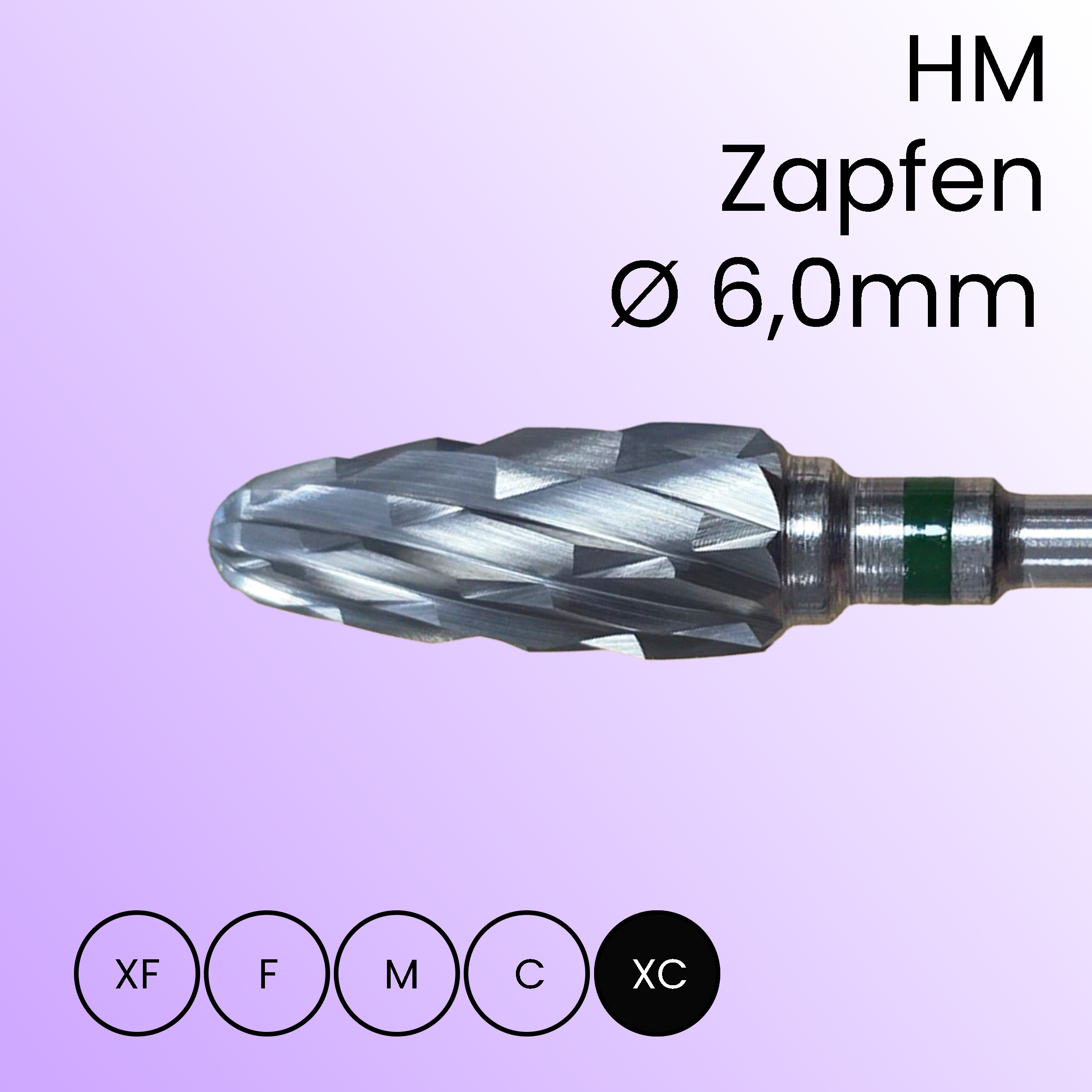 HM pin 6.0mm, extra coarse