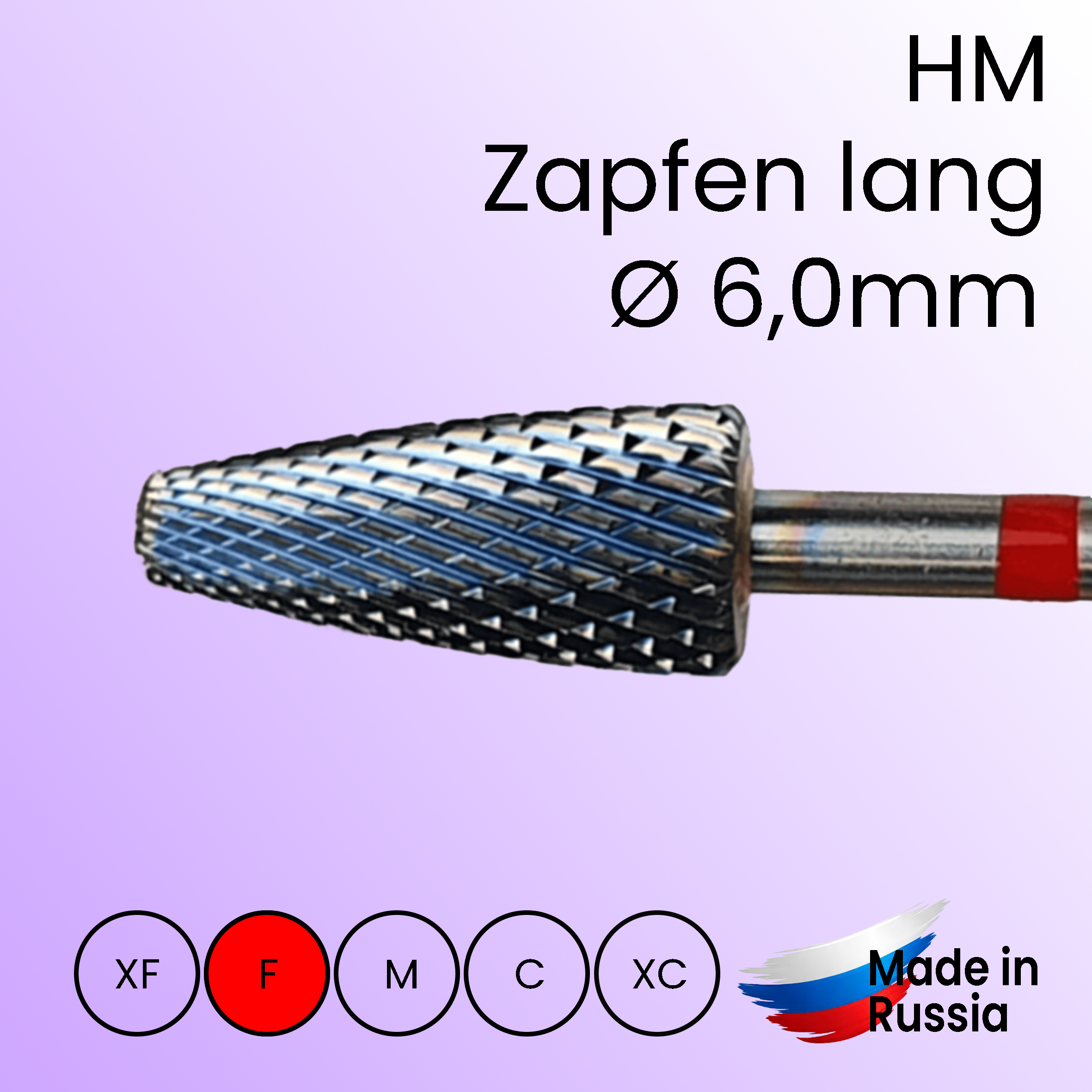 Carbide File Bit Cone, fine