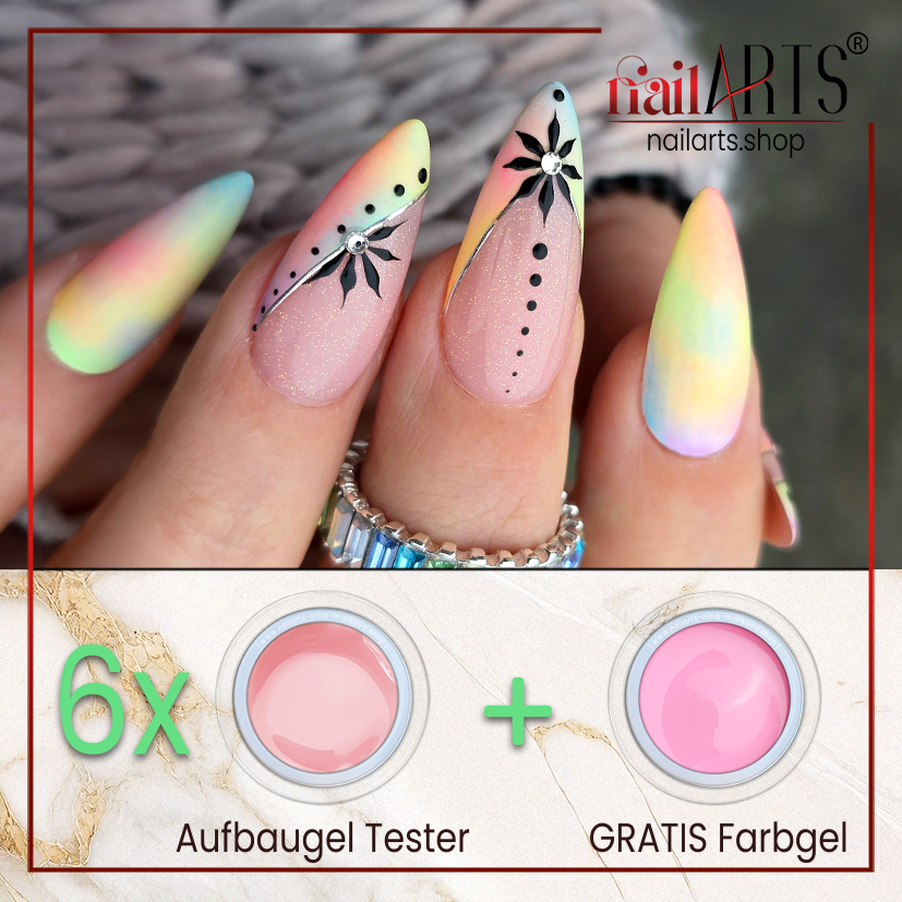 nailARTS Interactive Test Set – Builder Gels + 1 MASTERS Color &amp; Painting Gel Free!