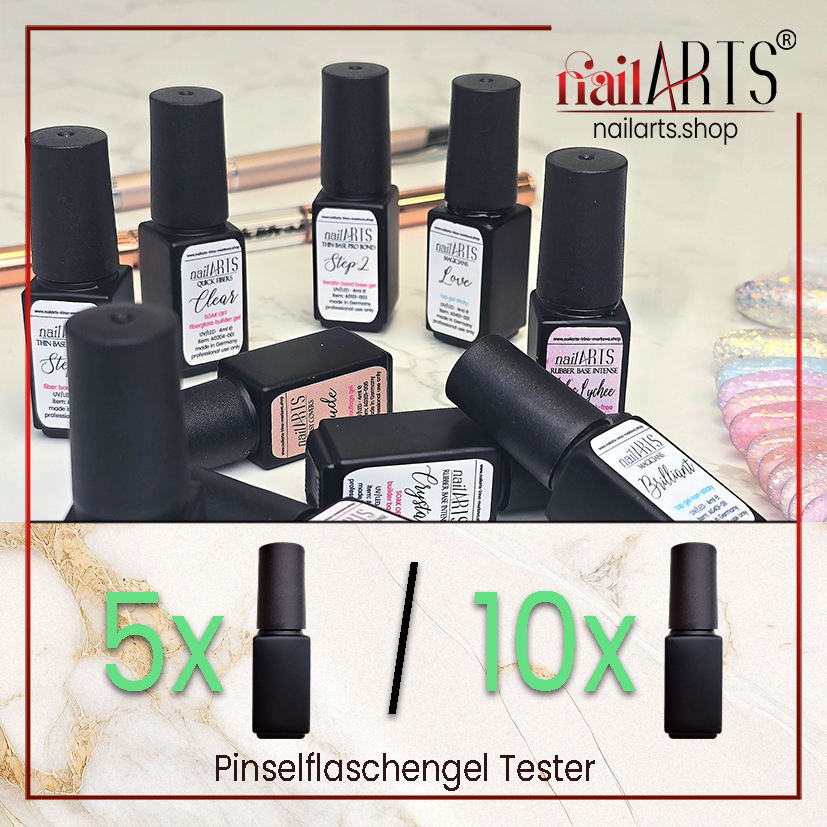 nailARTS Interaktives Test Set - Pinselflaschengele