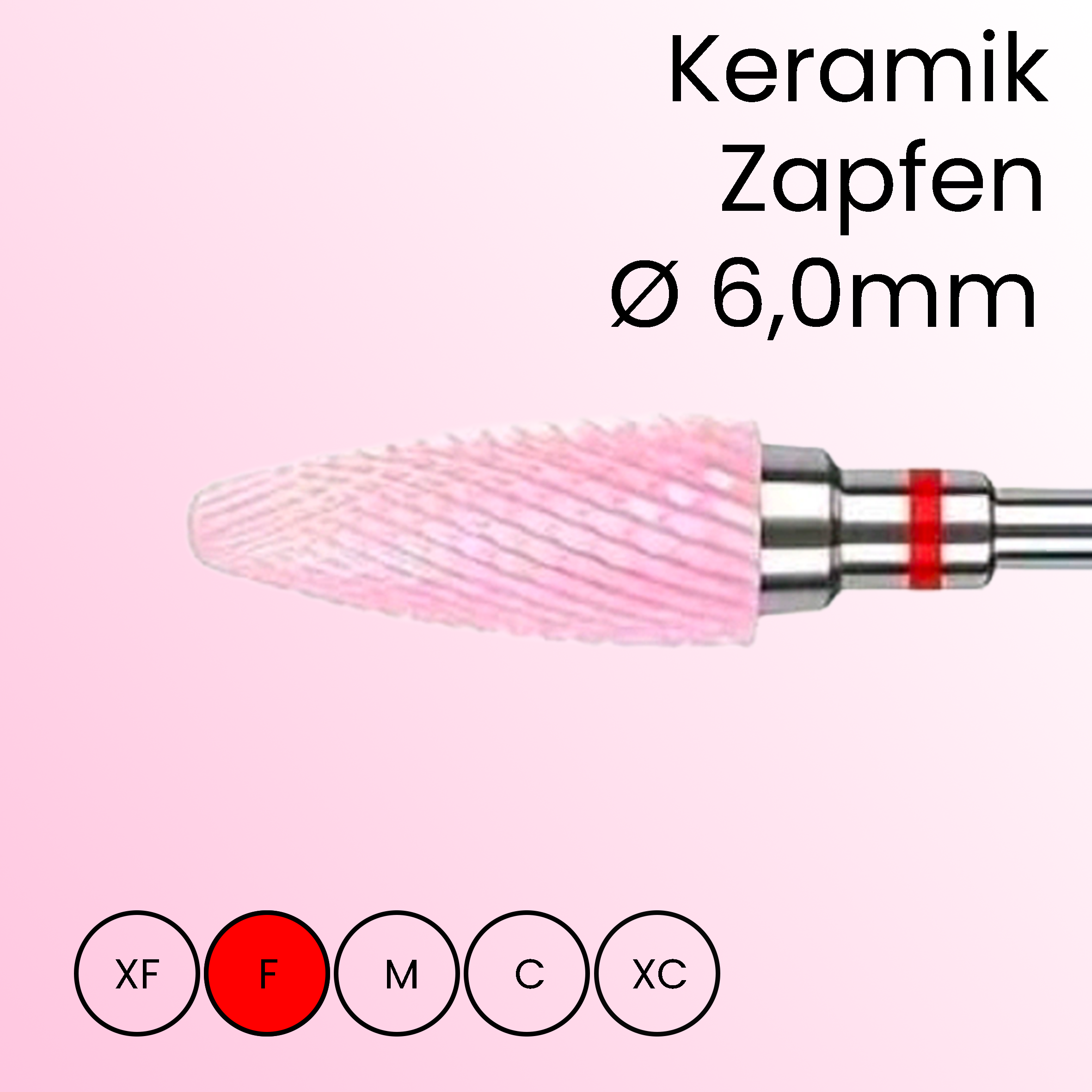 Ceramic cone 6.0mm, fine