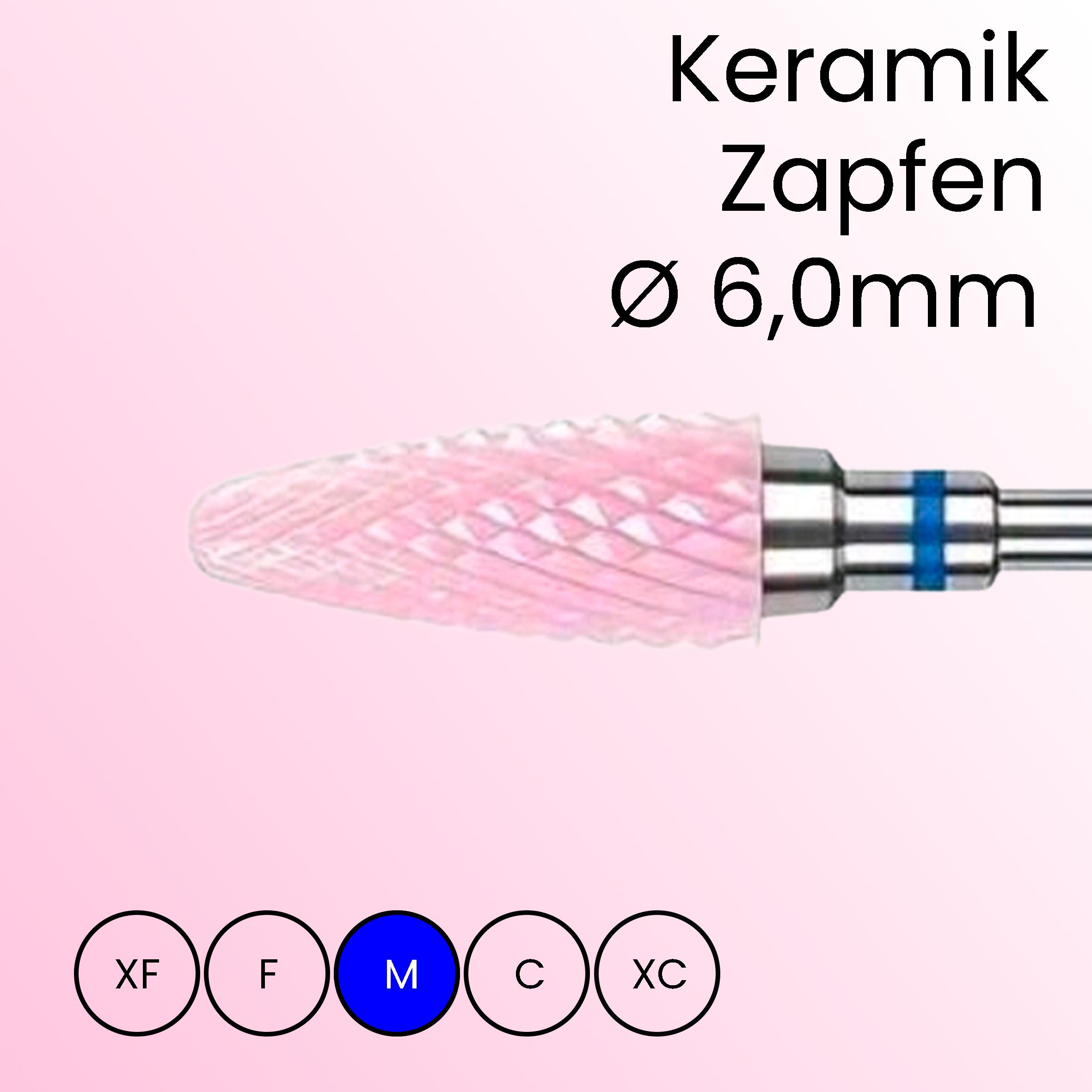 Ceramic pin 6.0mm, medium