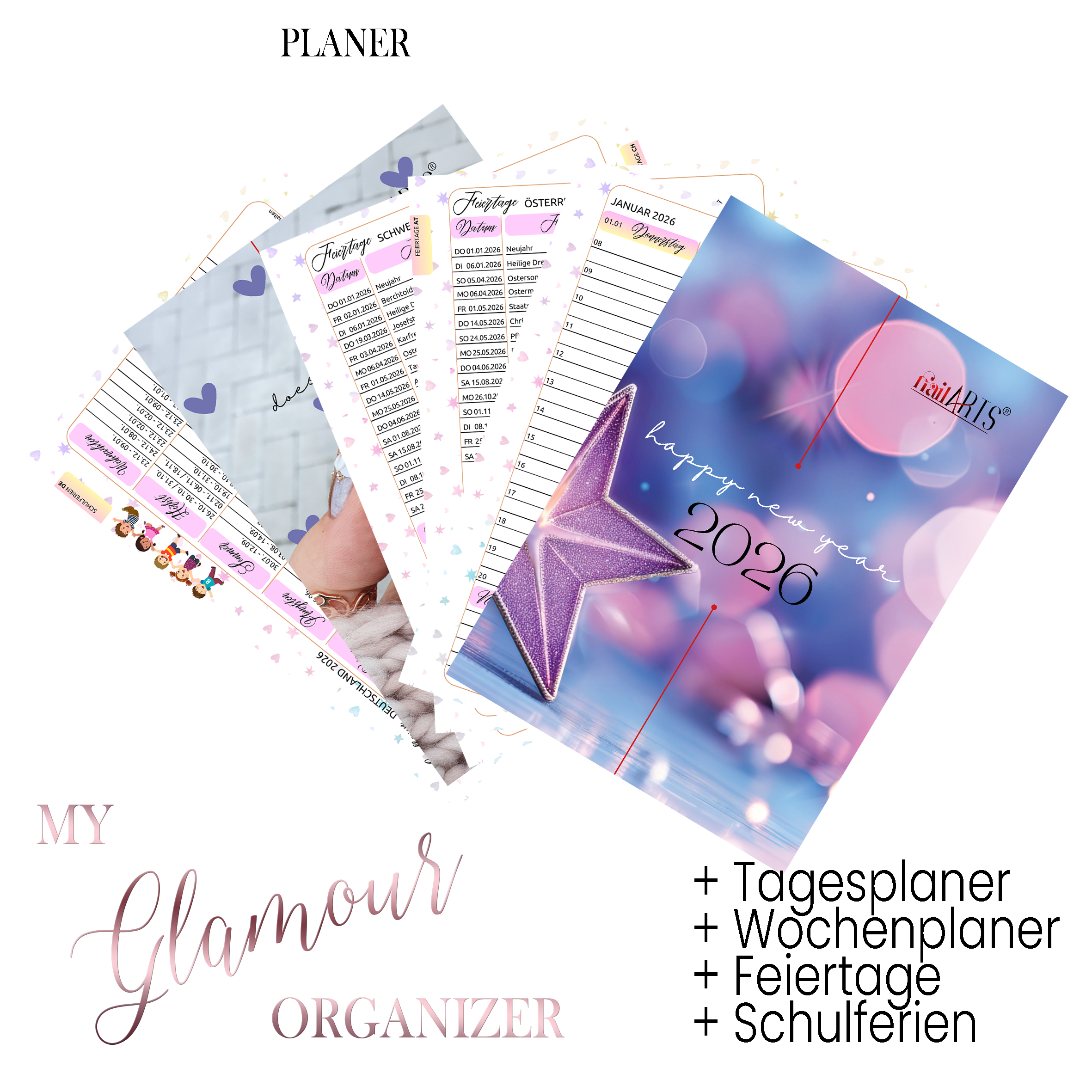 My Glamour ORGANIZER Erweiterung - Planer 2026
