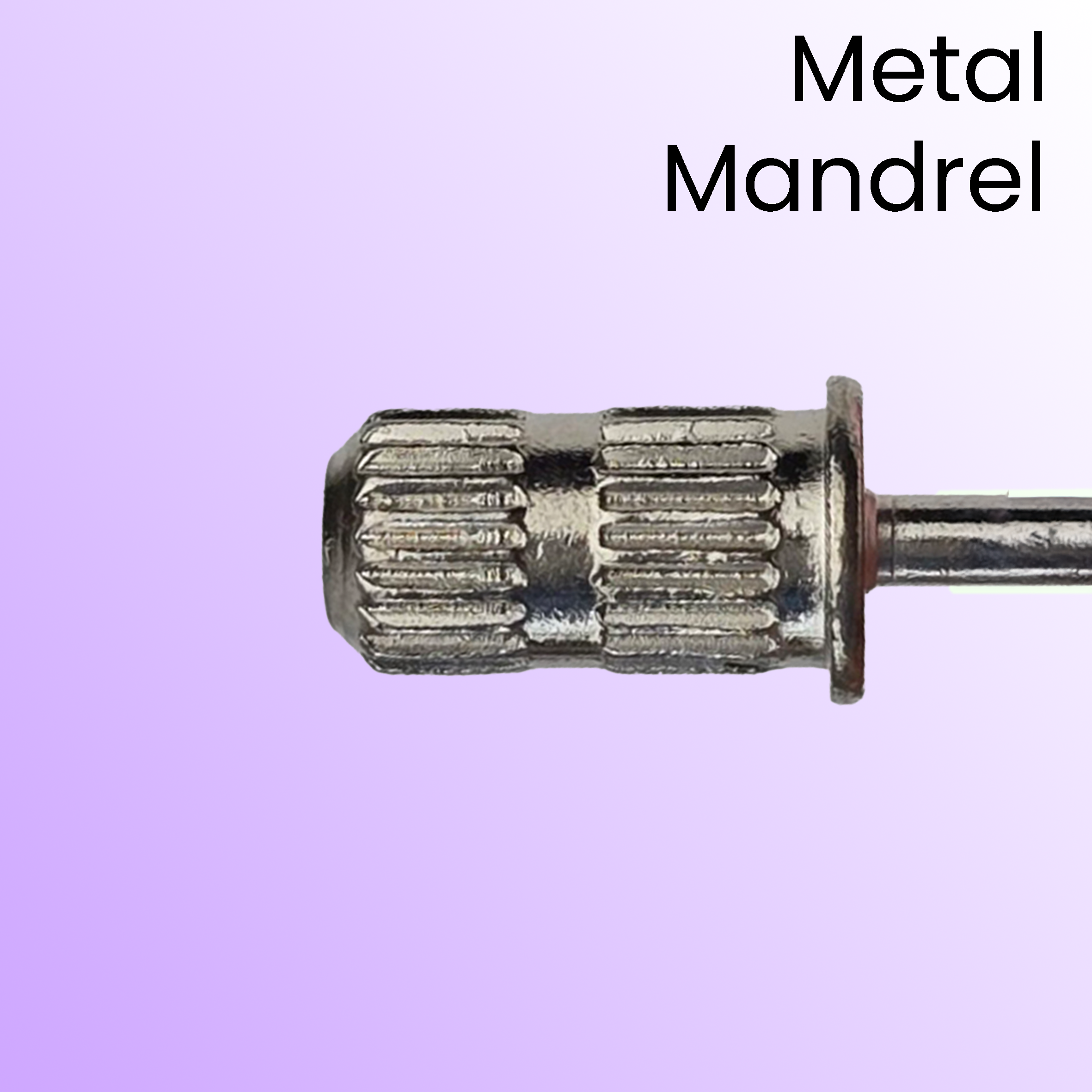 Sanding belt mandrel short for the sanding belts