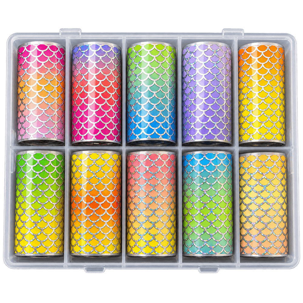 nailARTS Transfer Foil Box 12 – zehn Folienrollen