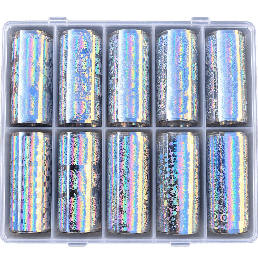 nailARTS Transfer Foil Box 20 – zehn Folienrollen