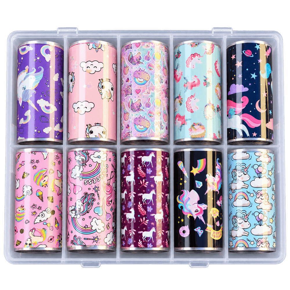 nailARTS Transfer Foil Box 23 – zehn Folienrollen