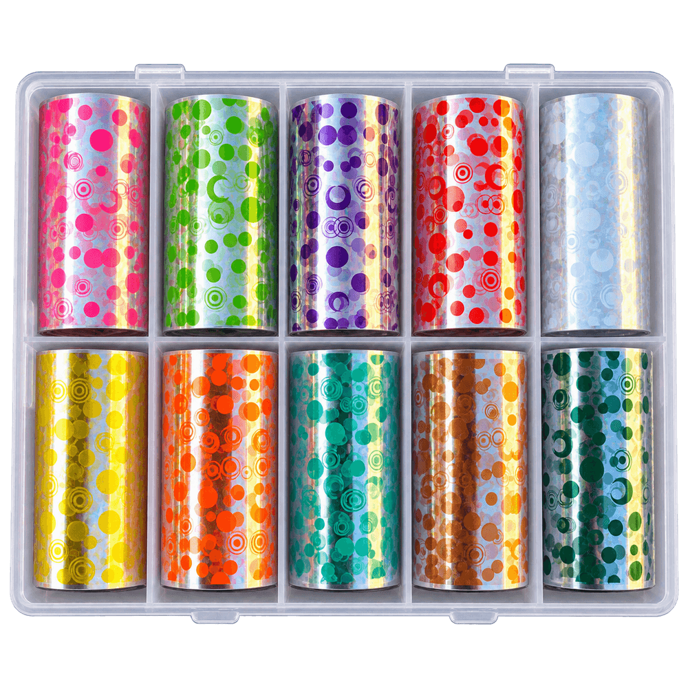 nailARTS Transfer Foil Box 29 – zehn Folienrollen