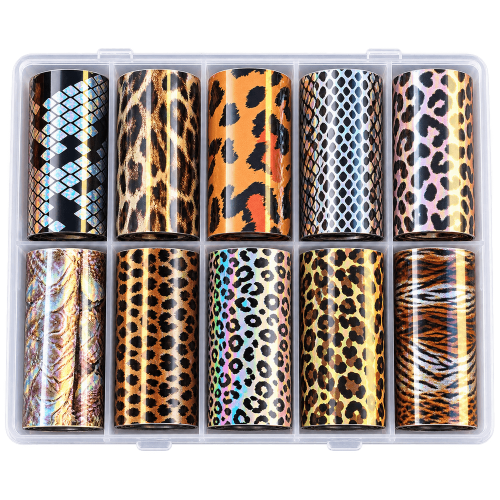 nailARTS Transfer Foil Box 31 – zehn Folienrollen
